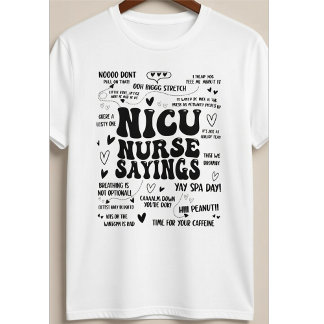 Camiseta Ditos engraçados de enfermeira da UTIN Citações en