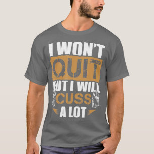 Camiseta Ditos motivacionais do Gym Workout Barbell