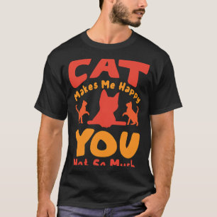 Camiseta Ditos Para Gato Para Homens Mulheres Família Amigo