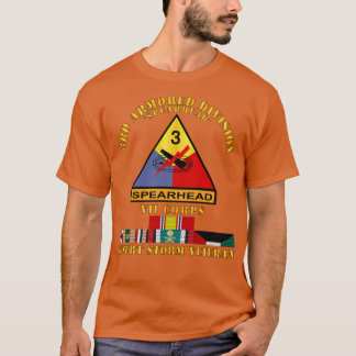 Camiseta Div VII Corps de 3ª Armada Tempestade Veterana no 