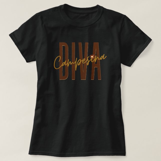 Camiseta Diva Campesina l País Diva (Frente do Design)
