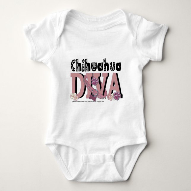 Camiseta DIVA da chihuahua (Frente)