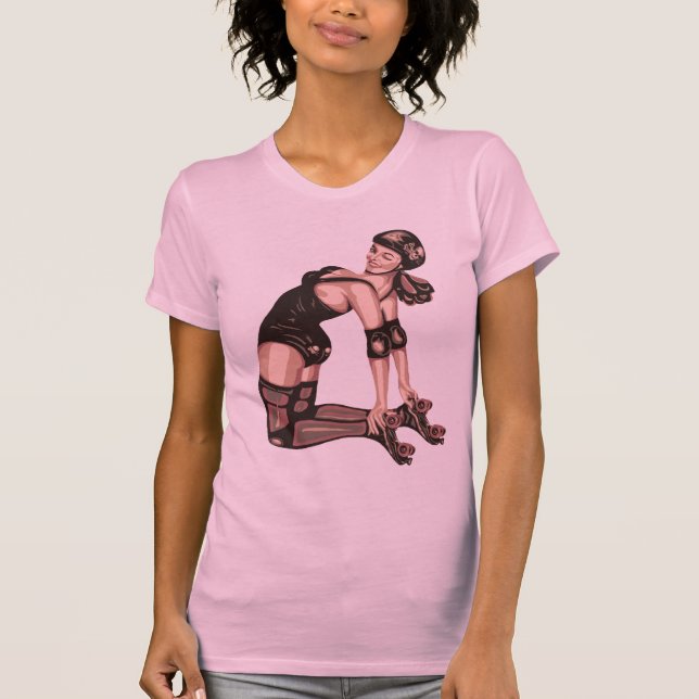Camiseta diva de derby do rolo (Frente)