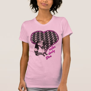 Camiseta diva de derby do rolo