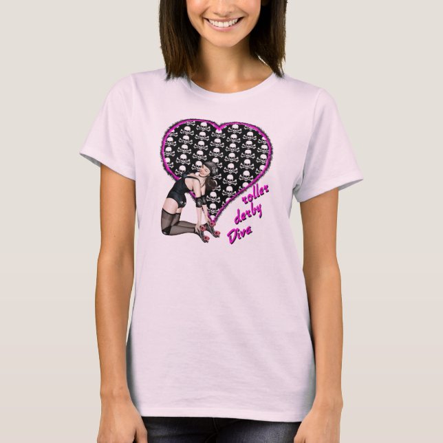 Camiseta diva de derby do rolo (Frente)