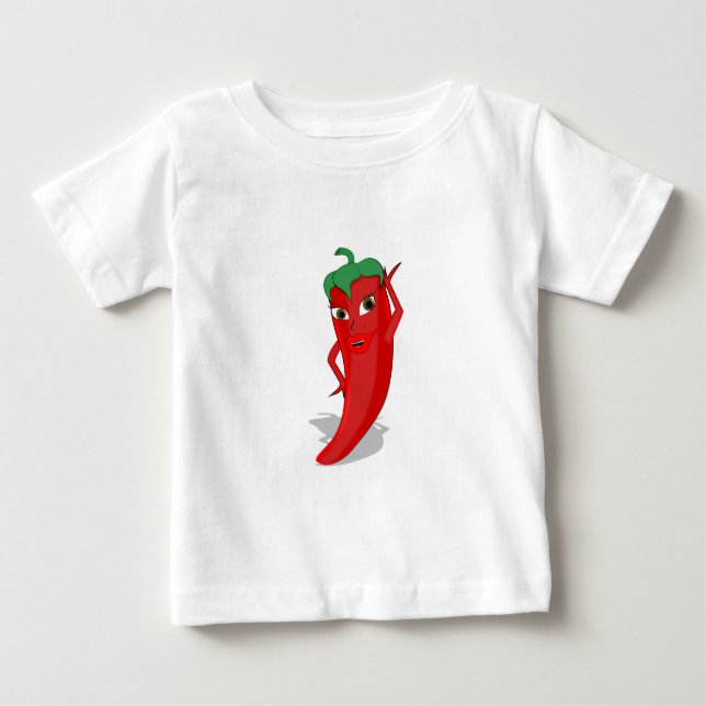 Camiseta Diva de pimenta vermelha (Frente)