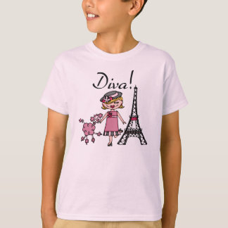 Camiseta Diva do cabelo louro