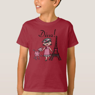 Camiseta Diva do cabelo preto