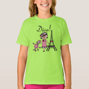 Camiseta Diva do cabelo preto