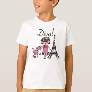 Camiseta Diva do cabelo preto