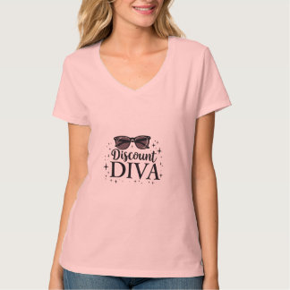Camiseta Diva do Desconto - Rainha da Compras Chic e Espert