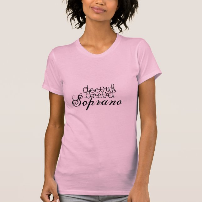 Camiseta Diva do soprano (Frente)