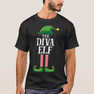 Camiseta Diva Elf Matando Festa de Natal da Família