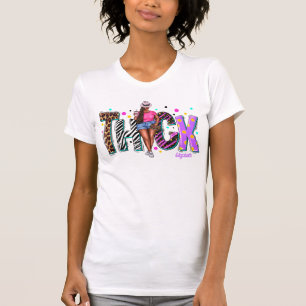 Camiseta Divã Negra Grossa e Glamourosa Celebrando Sua Bele