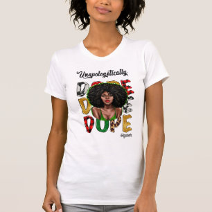 Camiseta Diva Preta Chic Irradiando Confiança Ousada