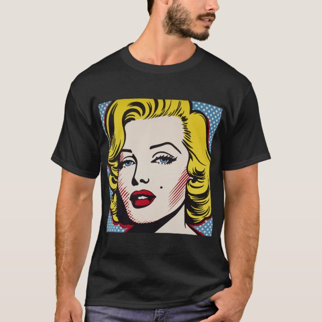 Camiseta Diva Retro Pop Art (Frente)