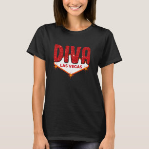 Camiseta Diva Viagem de Garotas de Las Vegas Garota de Desp