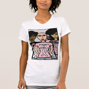 CAMISETA DIVAS DE COMBATE DO CANCER