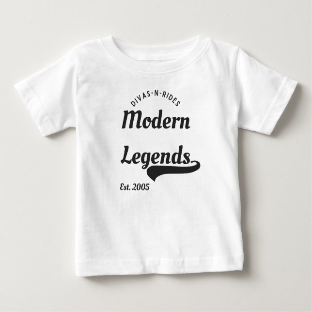 Camiseta Divas-N-Rides Legendas Modernas Uma Peça (Frente)