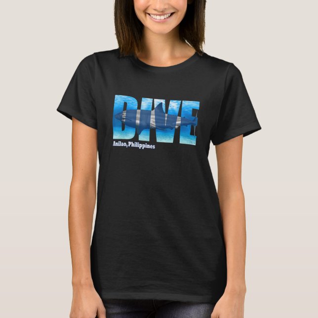 Camiseta DIVE Anilao SCUBA Merging Snorkeling (Frente)