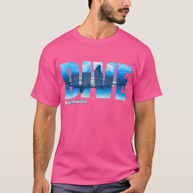 Camiseta Dive Bali Scuba Merging Snorkeling (Frente)