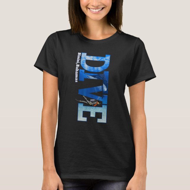 Camiseta DIVE Bimini SCUBA Diving Snorkeling (Frente)