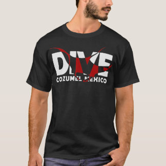 Camiseta DIVE Cozumel Mexico SCUBA DIVING Diver Manta Ray