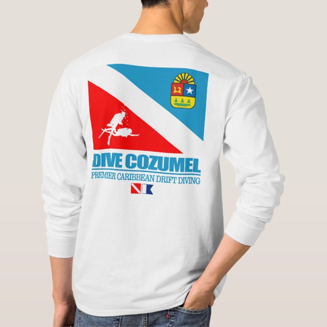 Camiseta Dive Cozumel (q) (Verso)