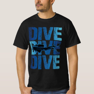 Camiseta Dive-Dive - Mergulhador Submarino Scuba