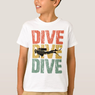 Camiseta Dive-Dive - Mergulhador Submarino Scuba