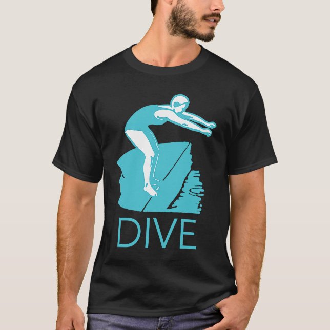 Camiseta DIVE Encourage Inspire Motivate Boost Support Retr (Frente)