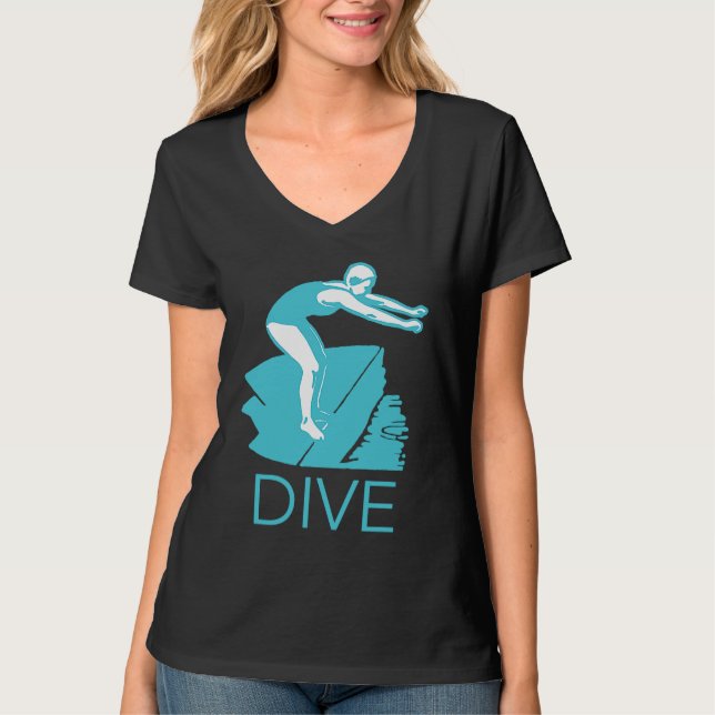Camiseta DIVE Encourage Inspire Motivate Boost Support Retr (Frente)