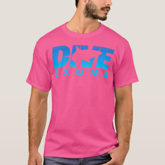 Camiseta Dive Exuma Com Scuba De Tubarão A Mergulhar Na Exu