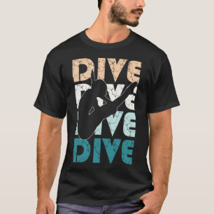 Camiseta Dive Funny Springboard Merging Gift para High Dive