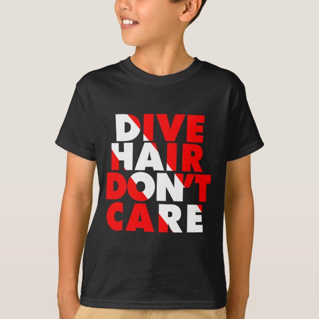 Camiseta Dive Hair Don't Care  (Frente)