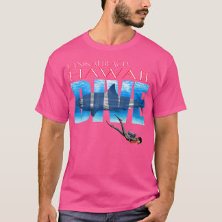 Camiseta Dive Lanikai Beach Scuba Merging Snorkeling