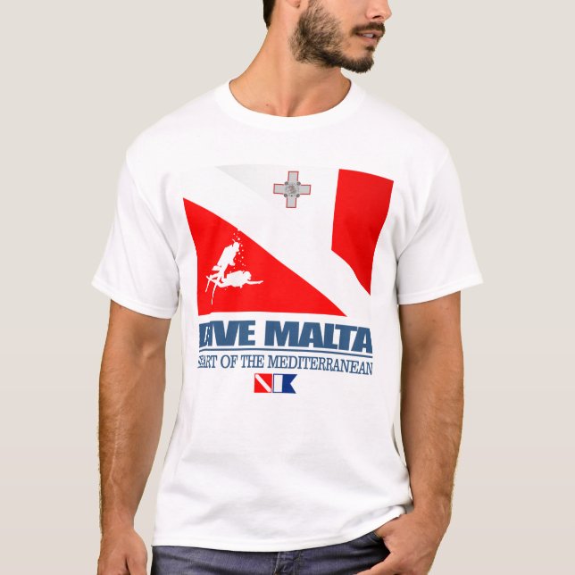 Camiseta Dive Malta (sq) (Frente)