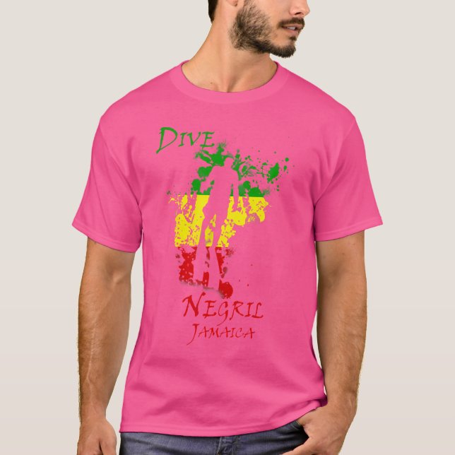 Camiseta Dive Negril Jamaica Vacing (Frente)