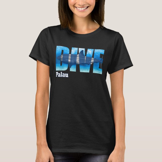 Camiseta DIVE Palau SCUBA Snorkeling (Frente)