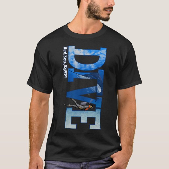 Camiseta Dive Red Sea Scuba Merging Snorkeling (Frente)