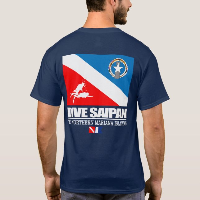 Camiseta Dive Saipan (sq) (Verso)