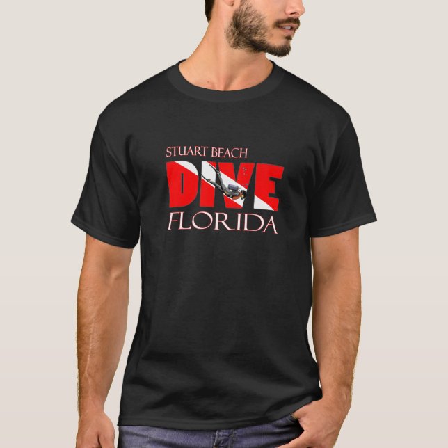 Camiseta Dive Stuart Beach Scuba Merging Snorkeling (Frente)