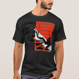 Camiseta Dive Vintage Scuba Diver Diver Down Dive Flag Scub