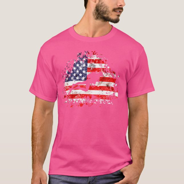 Camiseta Diver American Flag Scuba Diving Diver (Frente)