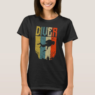 Camiseta Diver Retro Vintage Snorkeling Scuba Di