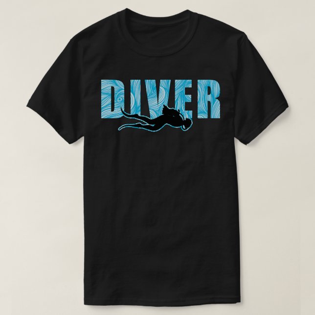 Camiseta Diver Scuba Merging Dive (Frente do Design)