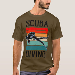 Camiseta Diver Snorkeling Vintage Scuba Merging