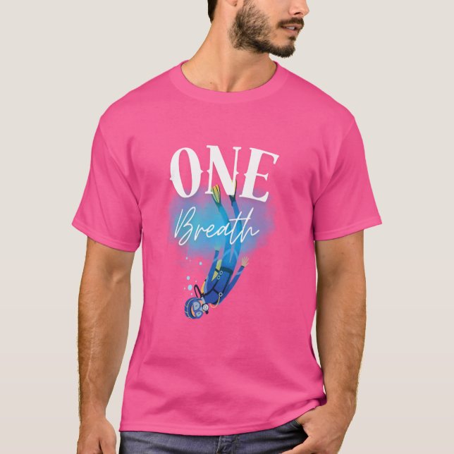 Camiseta Diver Underwater World Scuba Dive Freediving Schoo (Frente)