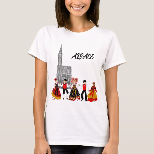 Camiseta Divers costumes d'Alsace, France (Frente)