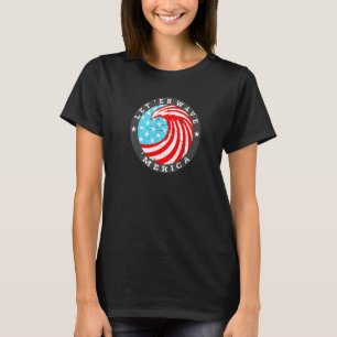 Camiseta Diversão 4º de julho Trabalho de arte de Bandeira